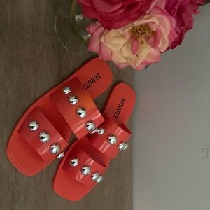 Schutz Anthropologie Sandals Lizzie Size 8/38 EUC